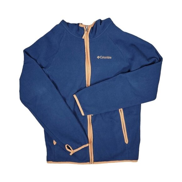 💥Columbia Fast Track Fleece Blue and Orange Hoodie - Picture 5 of 9